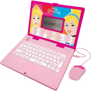 Lexibook Образователен детски лаптоп играчка със 124 дейности - Lexibook Disney Princess Bilingual Educational Laptop English and French (английски и френски език) (JC598DPI1)