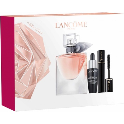 Lancome La Vie Est Belle EDP 30 ml + Advanced genifique youth activating concentrate 10 ml + Mascara odtieň 01 Noir Hypnotic 2 ml dárková sada