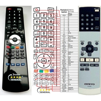 GENERAL ONKYO RC-686C - съвместимо дистанционно управление на марката General (RC-686C)