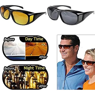 HD glasses Качествени очила за дневно и нощно шофиране подходящи за мъже и жени - HD glasses 2 в 1