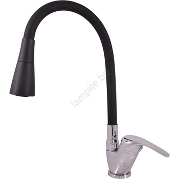 RAV SLEZÁK SA006.0/13 - Кухненски смесител SAZAVA 35, 6 см черен/лъскав хром (RV0052)