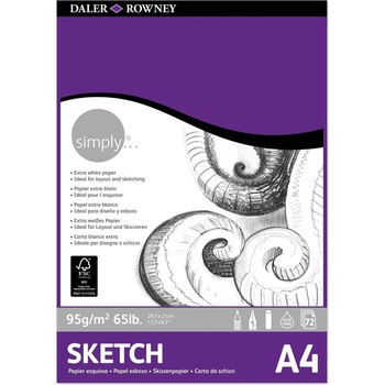 Image 1 of Daler-Rowney Simply Sketching Paper Simply Скицник 72 A4 95 g (434935400)