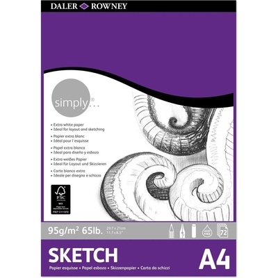 Daler-Rowney Simply Sketching Paper Simply Скицник 72 A4 95 g (434935400)