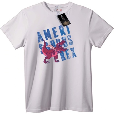 NOONEBRAND Тениска Патриотичен T-Rex - 6XL, Black