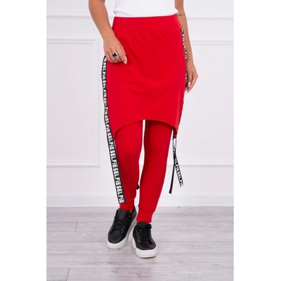 Kesi pants suit with selfie lettering red