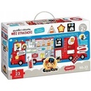 Puzzle s otvorem Hasičské auto 23 dílků