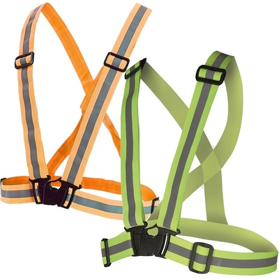 Canis Cxs reflexní elastický KŘÍŽ CROSS BELT oranžová