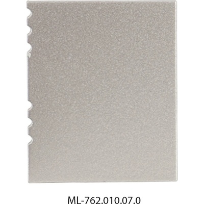 ML-762.010.07.0 Koncovka bez otvoru pro NV, stříbrná barva, 1 ks