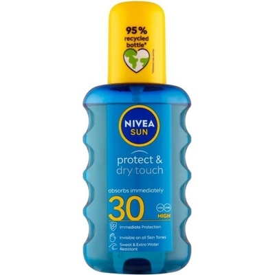 Nivea Sun Protect & Dry Touch neviditeľný spray na opaľovanie SPF30 200 ml