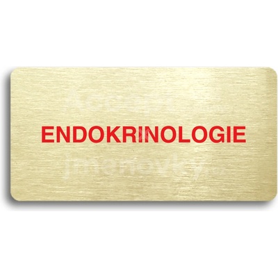 ACCEPT Piktogram ENDOKRINOLOGIE - zlatá tabulka - barevný tisk bez rámečku