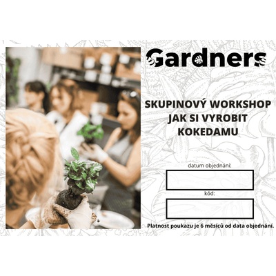 Gardners Soukromý skupinový workshop - Jak si vyrobit kokedamu (flexibilní termín)