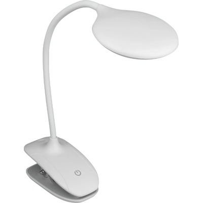 DPMSolid DTLL45W - LED настолна лампа с щипка, акумулаторна, 150 lm, 3000/4000/6500 K, бял (DTLL45W)