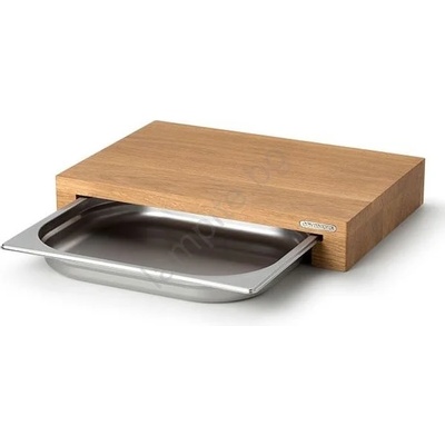 Continenta C4110 - Дъска за рязане с купа 39x27 cм дъб (GG153)