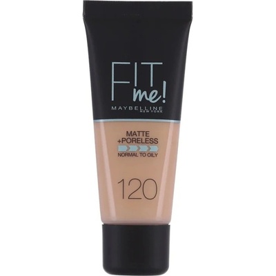 Maybelline Fit Me! Luminous + Smooth SPF18 Foundation 120 Classic Ivory tekutý make-up pro sjednocenou a rozjasněnou pleť 30 ml
