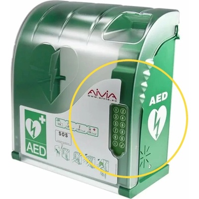 AIVIA Pyrescom SAS Francie SKŘÍŇKA AED S KODOVÝM ZÁMKEM