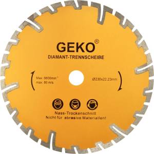 GEKO Диамантен диск за рязане 230x8x22, 2 мм 12760 (G00226)
