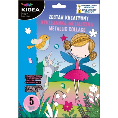 Kidea kreatívny set metalické nálepky Magic