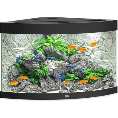 Juwel Trigon LED 190 akvarijný set rohový čierny 985 x 70 x 60 cm, 190 l