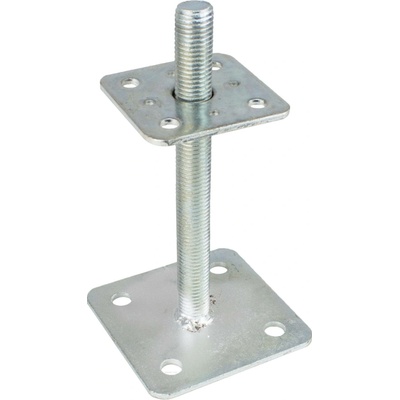 MTR Kotevní patka sloupku stavitelná, M24 x 250mm, (110x110+80x80), pevná matice, ZN