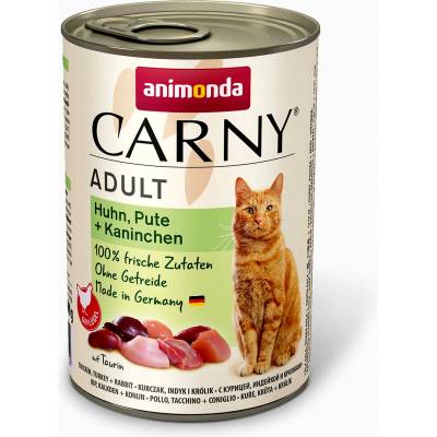 ANIMONDA CARNY MAČKA KURACIE MÄSO, MORKA A KRÁLIK 400G
