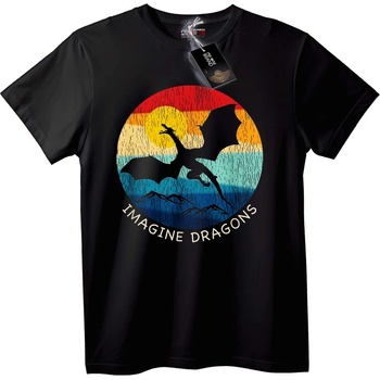 NOONEBRAND Тениска Imagine Dragons Дракон - XS, White
