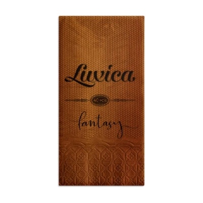 Luxica® Fantasy салфетки Теракота с дискретен релеф и фин бордюр 2 слоя | 40 броя Сгъвка 1/8 (22929292929)