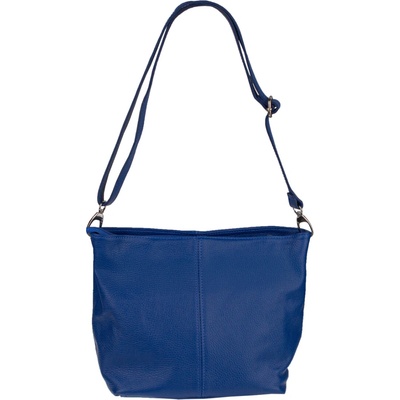 NovaKabelka.sk Prisca Bluette kožená talianska crossbody kabelka modrá
