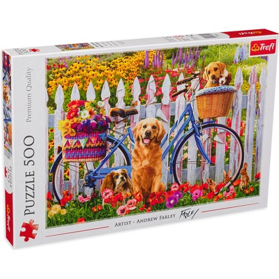Trefl Пъзел Trefl от 500 части - Куче с колело (37450)