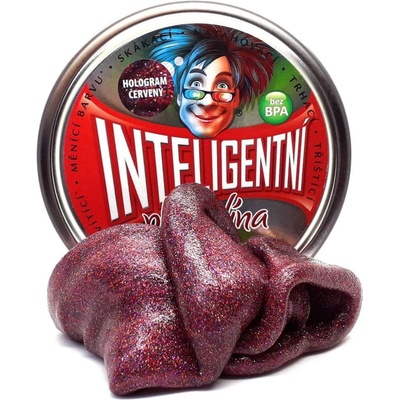 Intelig.plastelína Hologram červený