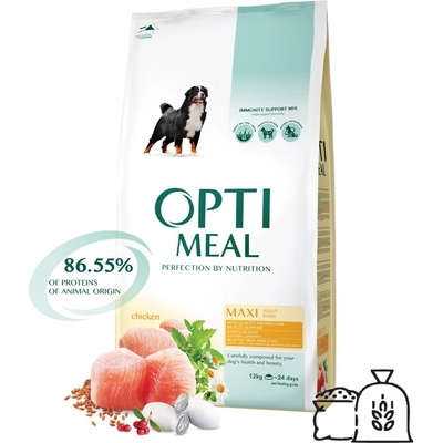 Optimeal Superpremium pre dospelých psov veľkých plemien kura 12 kg