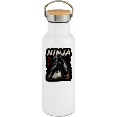 123TRIKO termoska Ninja v akčním postoji, bojový potisk 500 ml