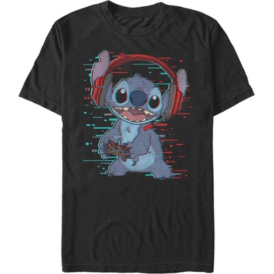 Черна мъжка тениска Disney Classics Stitch Games ZOOT. Fan | Cheren | МЪЖЕ | L