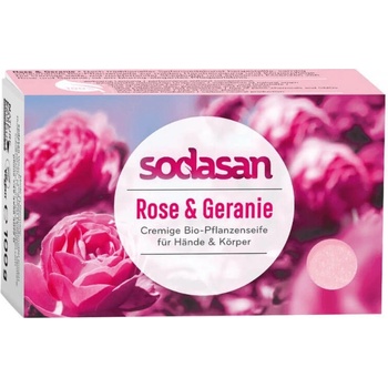 Sodasan BIO Pleťové mydlo Cream Wild Roses 100 g