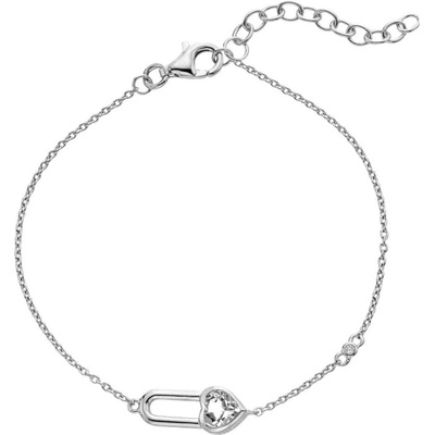 Hot Diamonds Trblietavý strieborný náramok Solitaire DL722