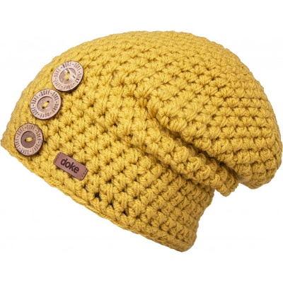 Doke Detská háčkovaná čiapka b nature gold