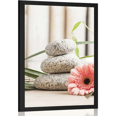 Plakát meditační a wellness zátiší - 20x30 white