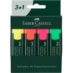 Faber-Castell Текст маркер 48 faber-castell, 3 + 1 цвята