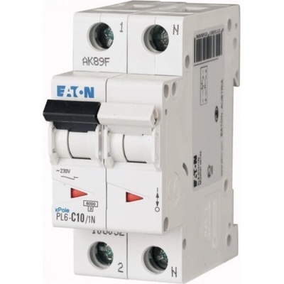 Eaton 1P+ND 10A 6kA AC PL6-D10/1N 164937