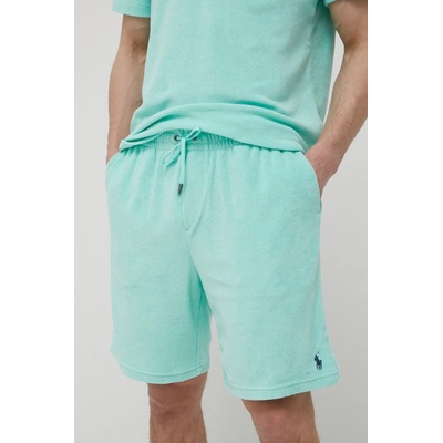Ralph Lauren Късо долнище на пижама Polo Ralph Lauren мъжко в зелено с изчистен дизайн (710835787007)