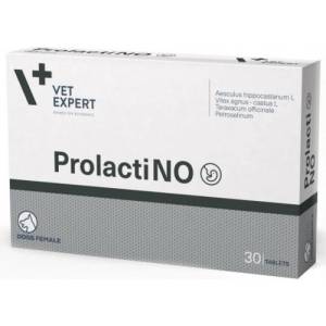 VetExpert ProlactiNO - хранителна добавка създадена за женски кучета с типични симптоми на лъжлива бременност, 30 таблетки, Vet Expert - Полша