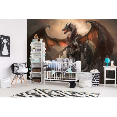 DIMEX ART Самозалепваща се флизелинова фототапета война с дракона 375 x 250 см