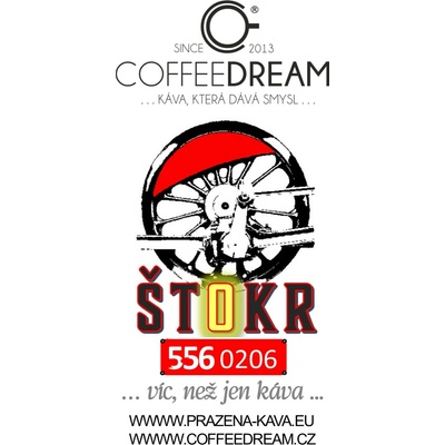 COFFEEDREAM Espresso směs ŠTOKR Hrubé mletí frenchpress, filtrovaná káva Káva ŠTOKR S15 100 g