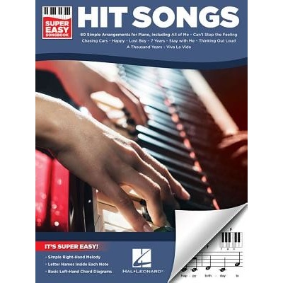 Hit Songs Super Easy Songbook Hal Leonard CorpPaperback