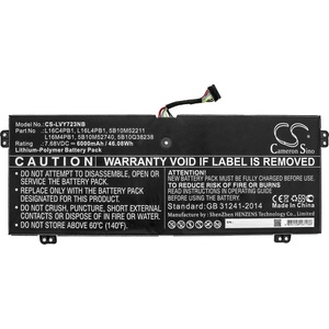 Cameron Sino Батерия за лаптоп LENOVO YG 720-13IKB 80X6006PAU, Yoga 720-13IKB 80X6001QGE, Yoga 730-13IKB, L16C4PB1 LiPo 7.68V 6000mAh CAMERON SINO (CS-LVY723NB) - pimpmypc