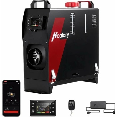 Hcalory HBS1S – nezávislé 8kW dieselové topení, 12V/24V/220V, nádrž 5L, APP HBS1S with EU plug | Zboží Auto