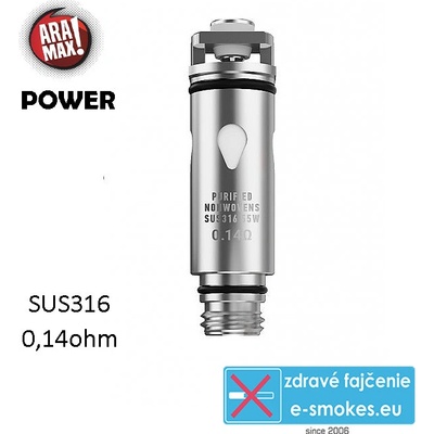 ARAMAX Power žhaviaca hlava SUS316 0,14ohm