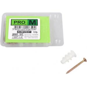 Pro m ДЮБЕЛ ЗА ГИПСОКАРТОН С ВИНТ 10 БРОЯ pro m gkd (3800160906504)