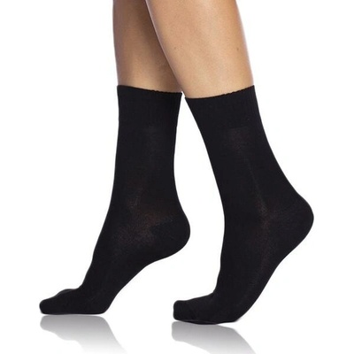 Bellinda BAMBUS LADIES COMFORT SOCKS 5x Klasické dámske ponožky 5 ks BE496862 čierna