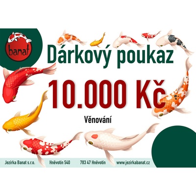 Darčeková poukážka 10.000 CZK