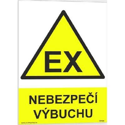 Traiva s.r.o Nebezpečí výbuchu Verze: Plast 210 x 297 mm (A4) tl. 0.5 mm - Kód: 00420
